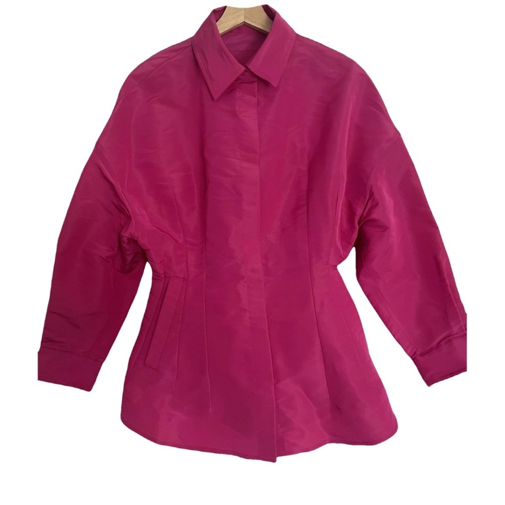 VALENTINO GARAVANI Pink Collection Valentino Faille Pea Coat